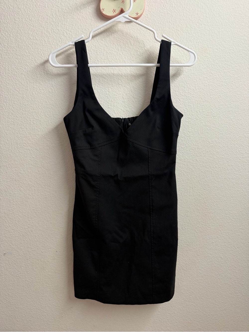Zara Black Mini Dress with Wide Straps